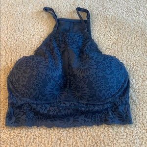 Halter blue bralette